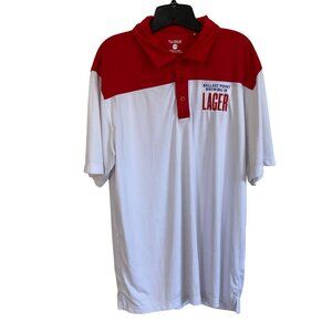 Ballast Point Lager Beer Polo Golf Shirt Mens Embroidered XL Red & White